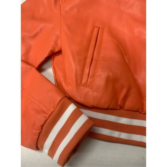 Daisy Vegan Leather Varsity Jacket - Picture 7 of 9